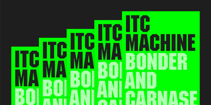 'ITC Machine' from Myfonts.com