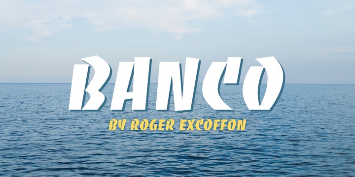 'Banco' font by 'Myfonts.com'